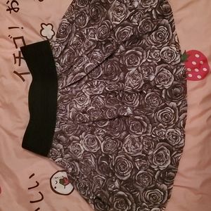 Dark Acadamia Rose Skirt Grunge